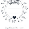 Carnet de gratitude à remplir